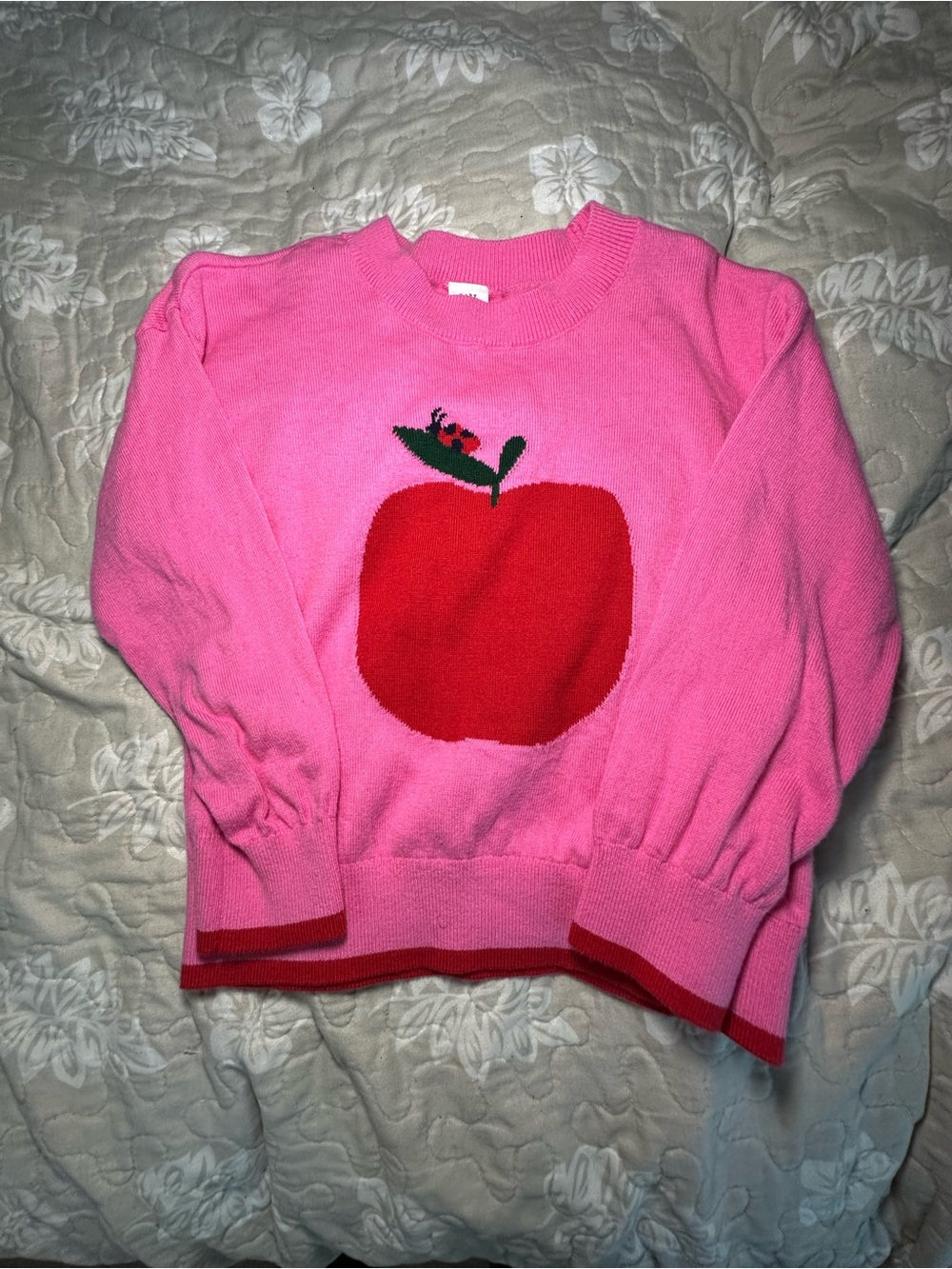 Pink Apple Kids Sweatshirt